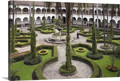 Garden cloister in Quito, Ecuador