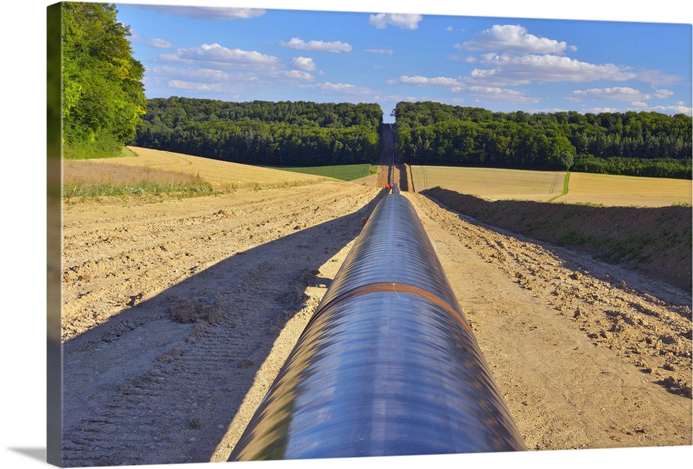 Gas Pipeline under Construction, Bavaria, Germany, Europe