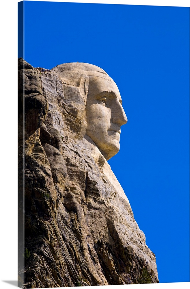 George Washington On Mount Rushmore Memorial By Gutzon Borglum