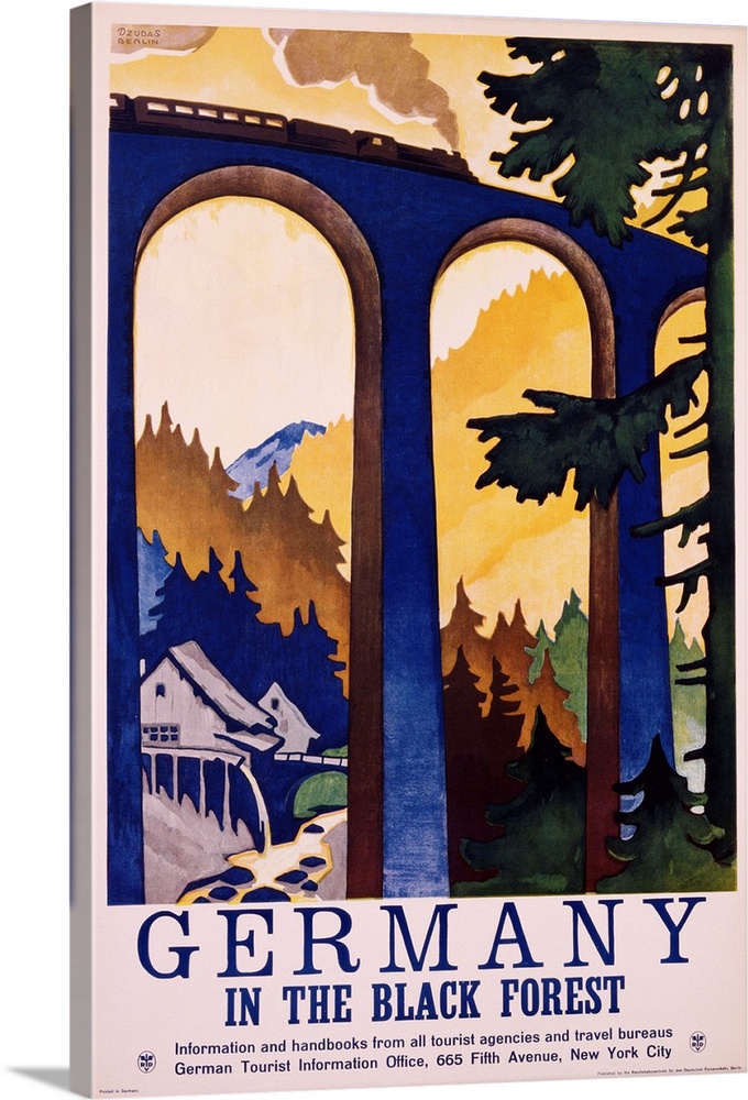 Germany In The Black Forest Poster By Friedel Dzubas