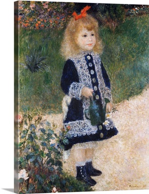 Girl With A Watering Can By Pierre-Auguste Renoir