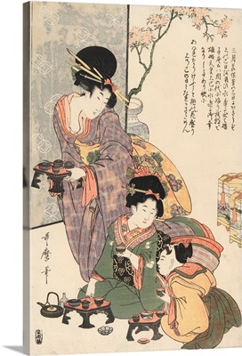 Girl's Festival (Hinamatsuri) By Kitagawa Utamaro