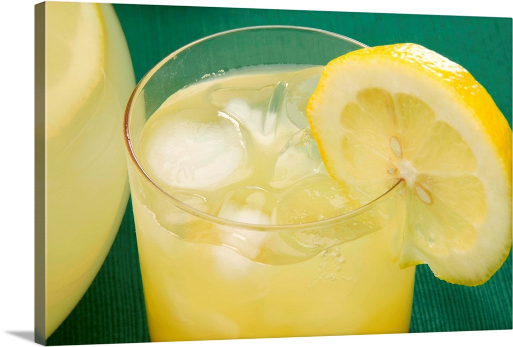 Glass of lemonade