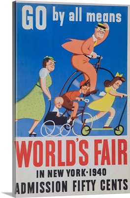 Go By All Means - 1964 New York City Worlds Fair Poster