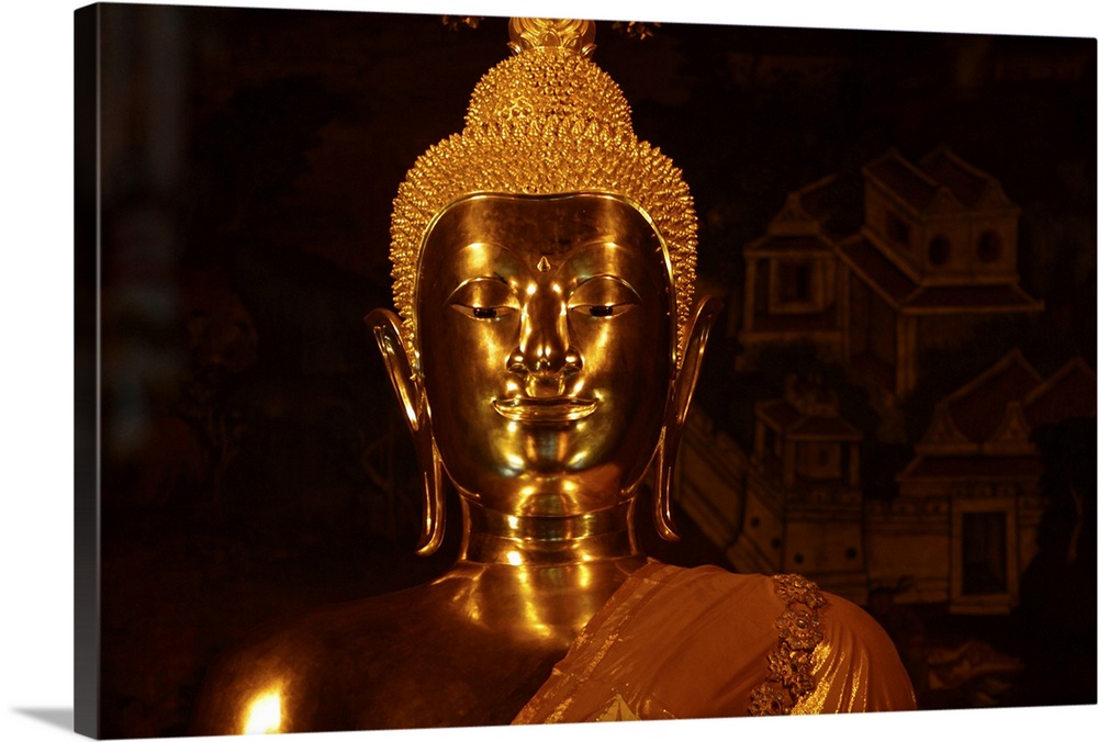 Golden Buddha sculpture