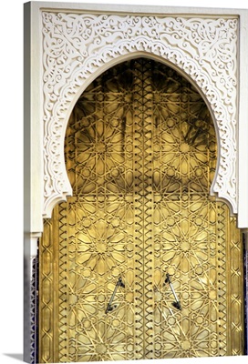 Golden Door and an Arch Way, Casablanca, Morocco