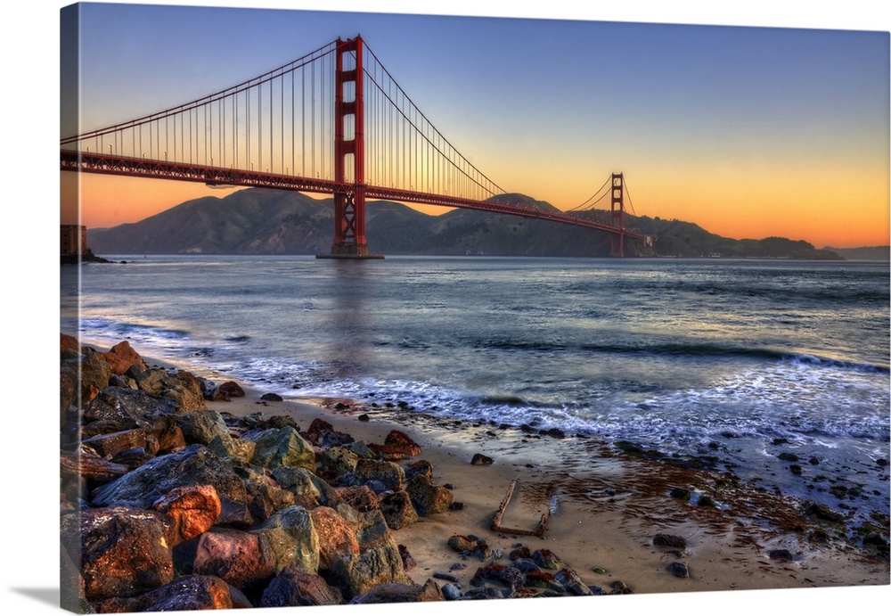 Golden Gate Bridge from San Francisco bay trail.