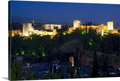 Granada, Spain at night