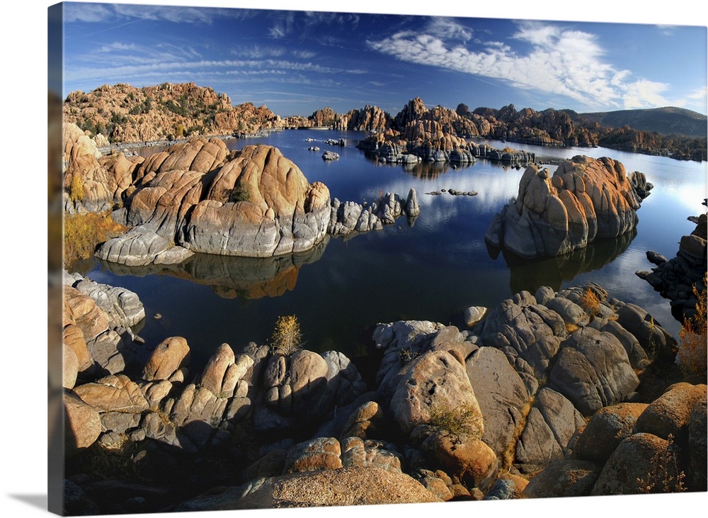 Watson Lake near Prescott, Arizona, USA.  Panoramic stitch of 5 portrait format images.