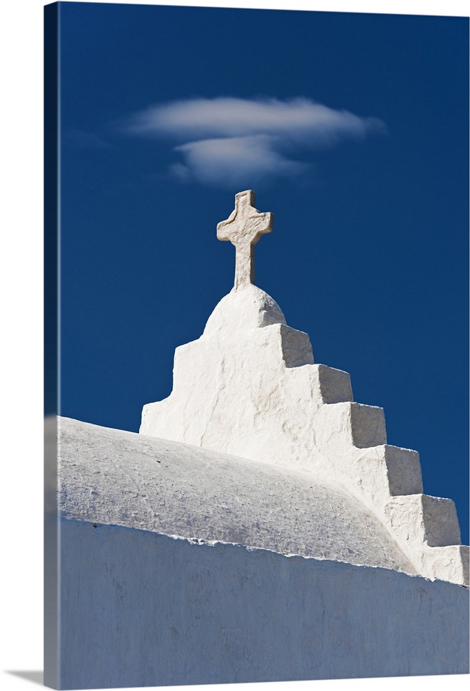 Greece, Cyclades Islands, Mykonos, Church exterior
