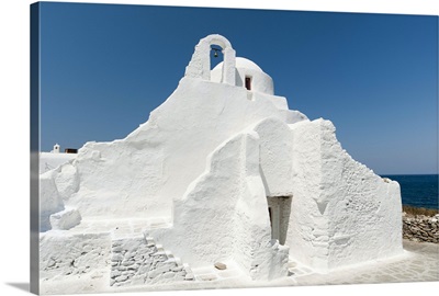 Greece, Cyclades Islands, Mykonos, Mykonos Town, Paraportiani Church, White church