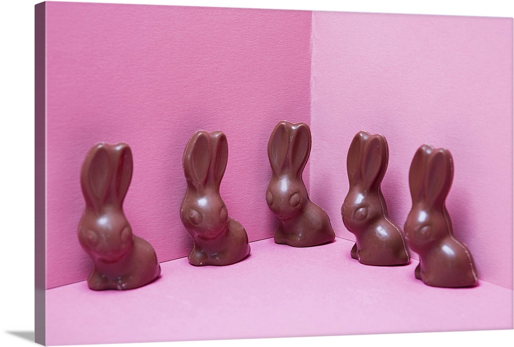Group Of Easter Chocolate Bunnies Wall Art Canvas Prints Framed Prints Wall Peels Great Big