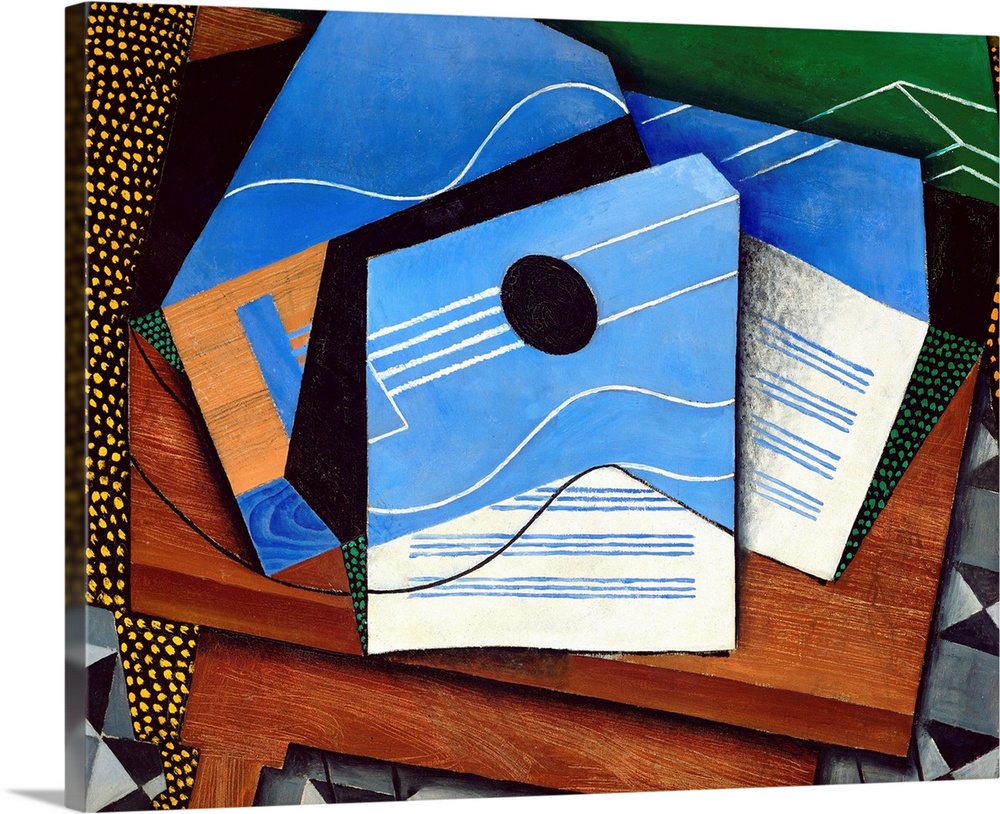 Juan Gris (Spanish, 18871927), Guitar on a Table, 1915, oil on canvas, 73 x 92 cm (28.7 x 36.2 in), Kroller-Mller Museum, ...