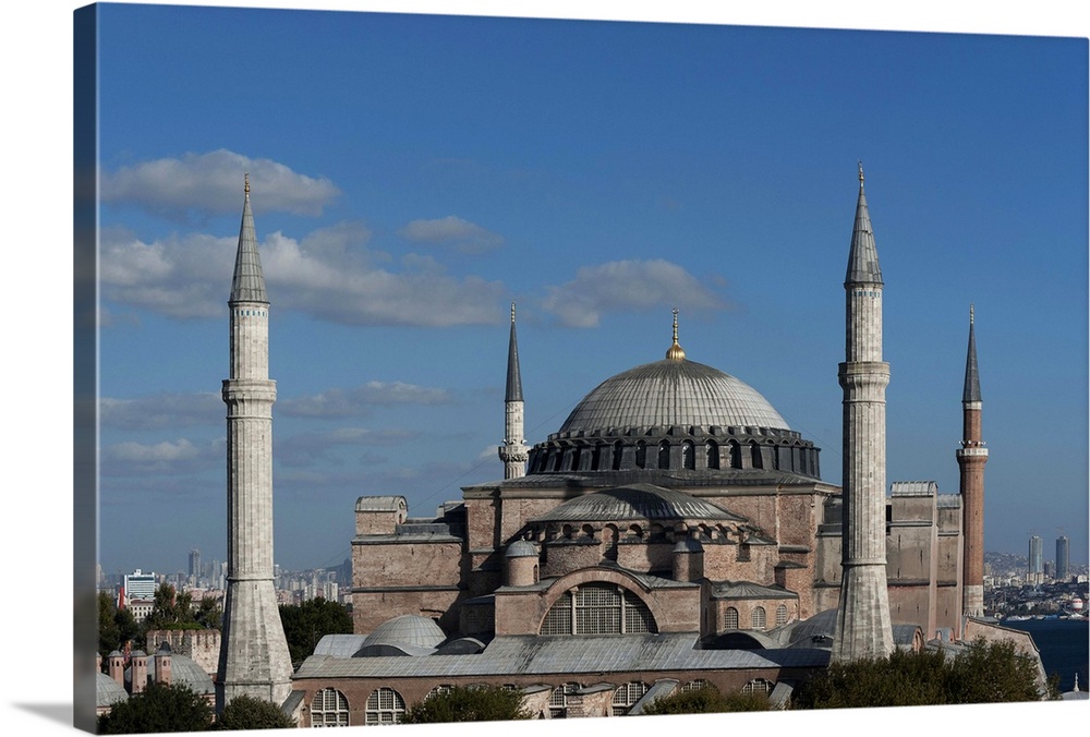 Hagia Sophia is a former Orthodox patriarchal basilica, later a mosque, and now a museum in Istanbul.