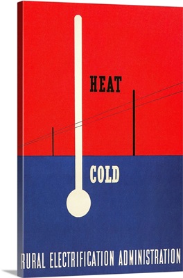Heat And Cold, Rural Electrification Administration Poster