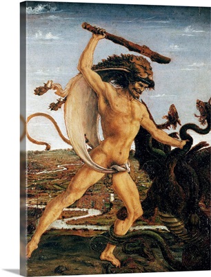 Hercules And The Hydra By Antonio Del Pollaiolo