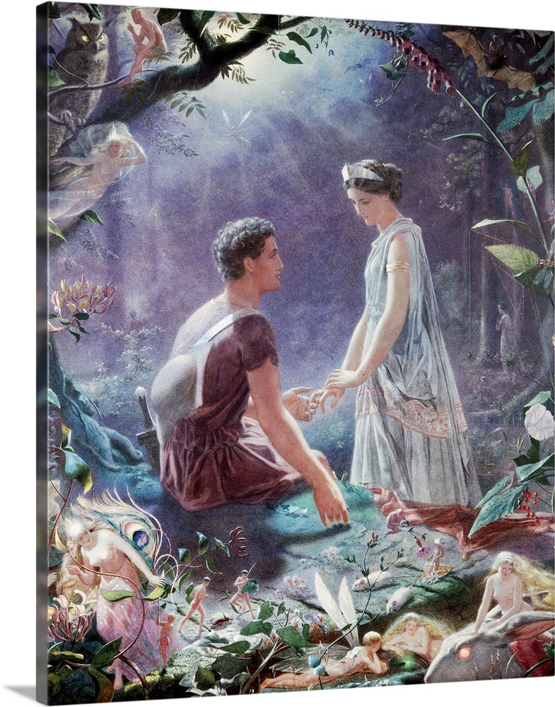 Hermia And Lysander By John Simmons