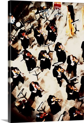 High Angle View of Symphony Orchestra