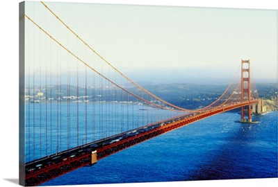 High angle view of the Golden Gate Bridge
