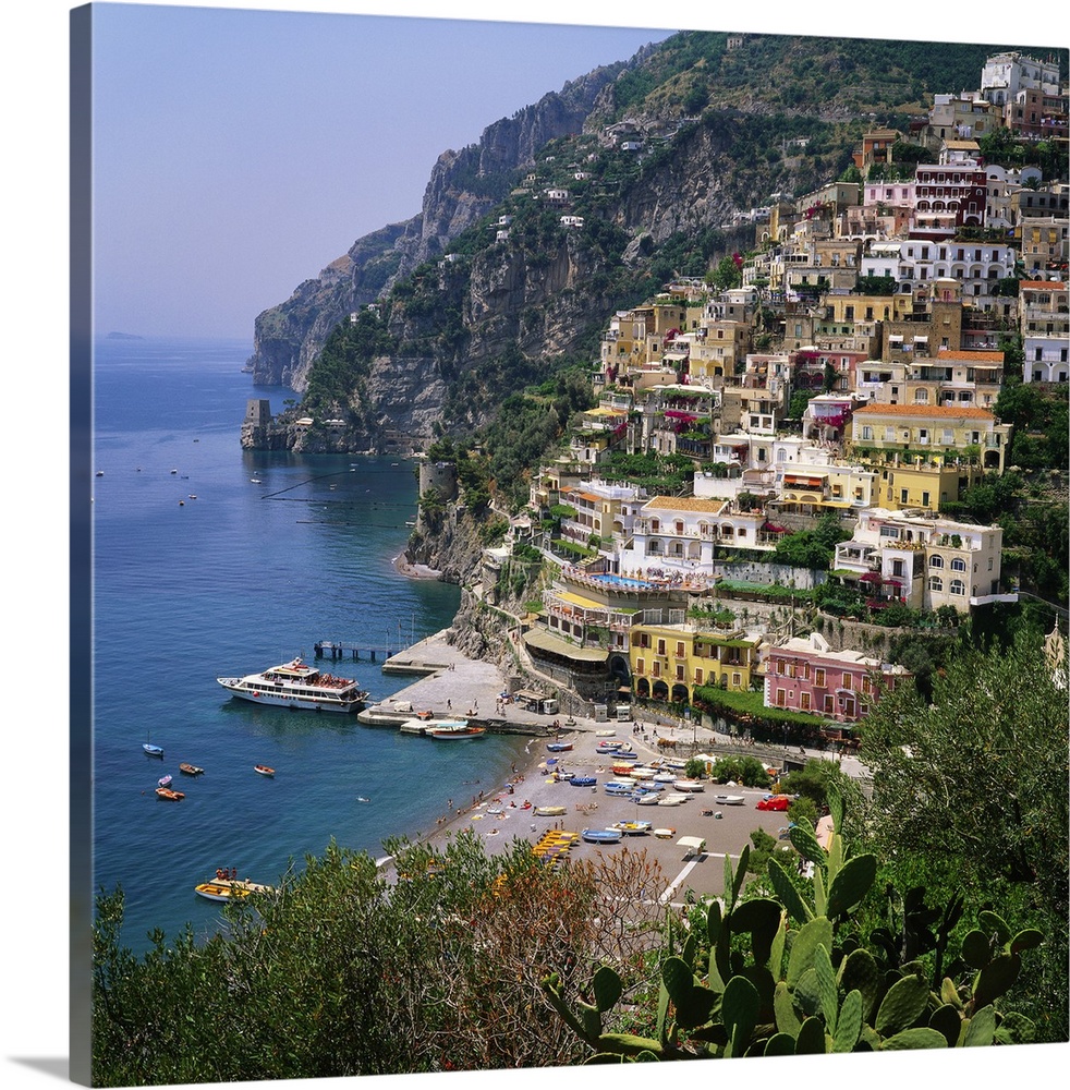 Hill Town of Positano on the Amalfi Coast, Italy