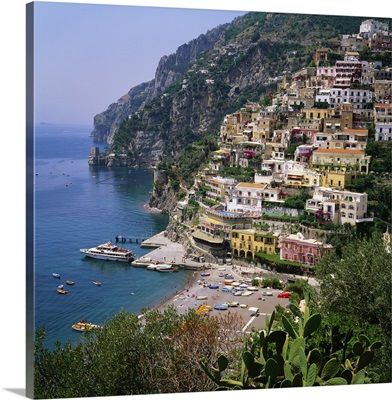 Hill Town of Positano on the Amalfi Coast, Italy