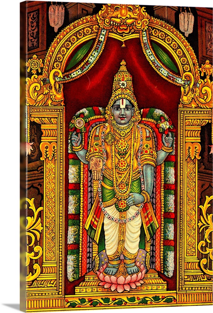 Tirupati is a city in southwest India, known as the home of the Hindu god Venkateswara, Lord of Seven Hills, who is depict...