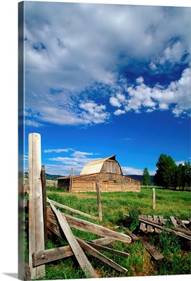 Historic Moulton Ranch in summer, Grand Teton National Park