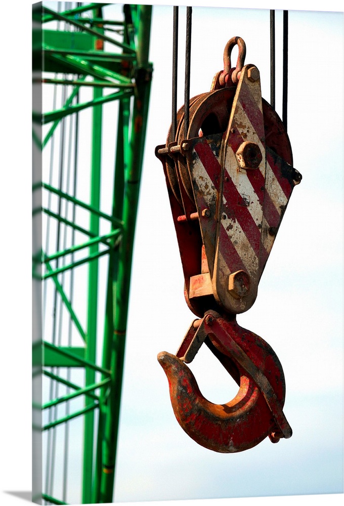Hook on Construction Crane