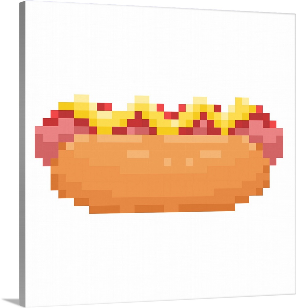 Hot Dog Pixel Art