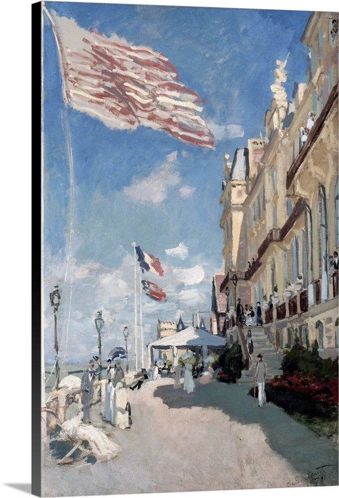 Claude Monet (French, 1840-1926), Hotel des roches noires, Trouville, oil on canvas, 1870, 81 x 58 cm (31.9 x 22.8 in), Mu...