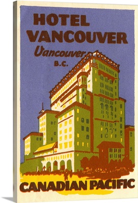 Hotel Vancouver Luggage Label