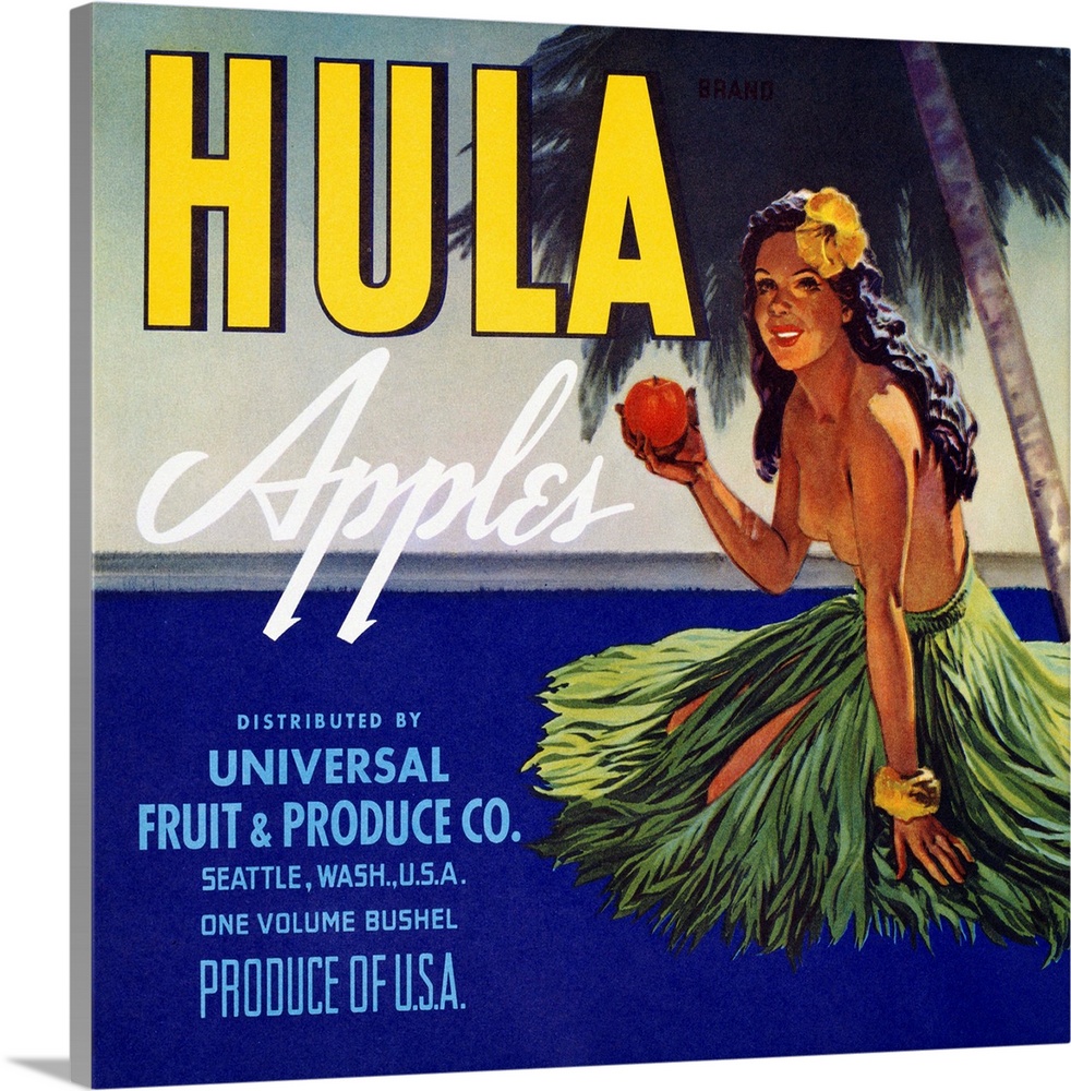 Fruit crate label from ca. 1950.