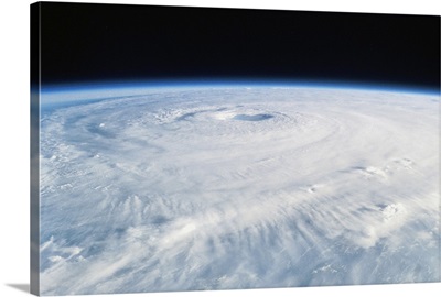 Hurricane Isabel, a Category 5 hurricane, from space