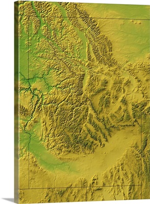 Idaho topographic map
