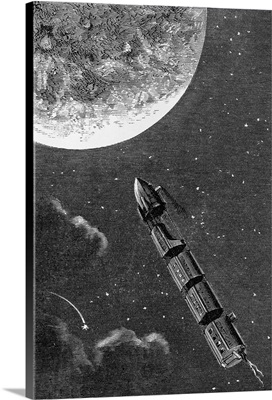Illustration From From The Earth To The Moon By Jules Verne