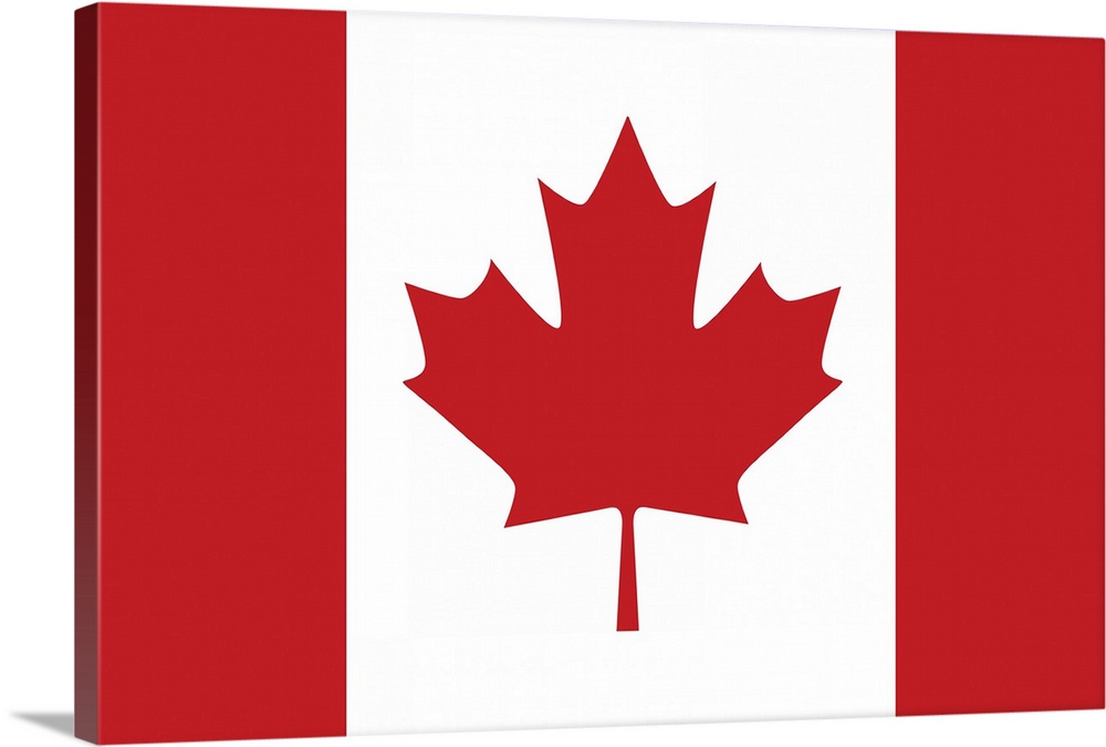 Illustration of the national flag of Canada