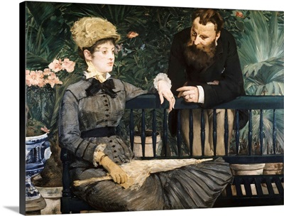 In The Conservatory By Edouard Manet