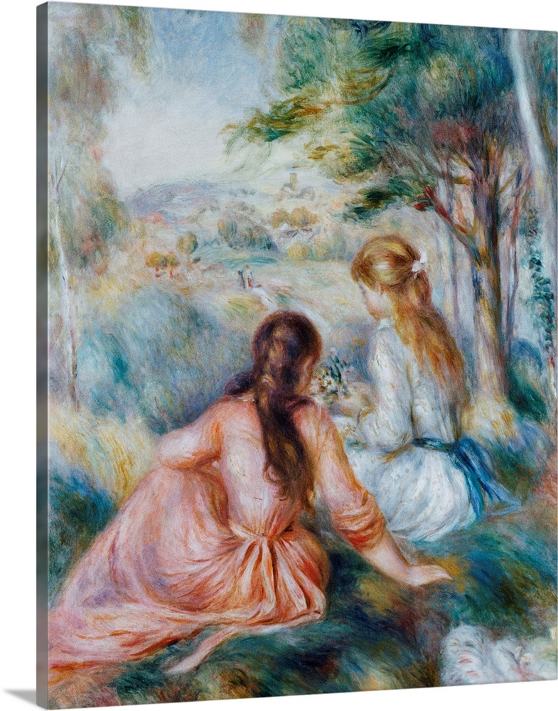 In The Meadow By Pierre Auguste Renoir