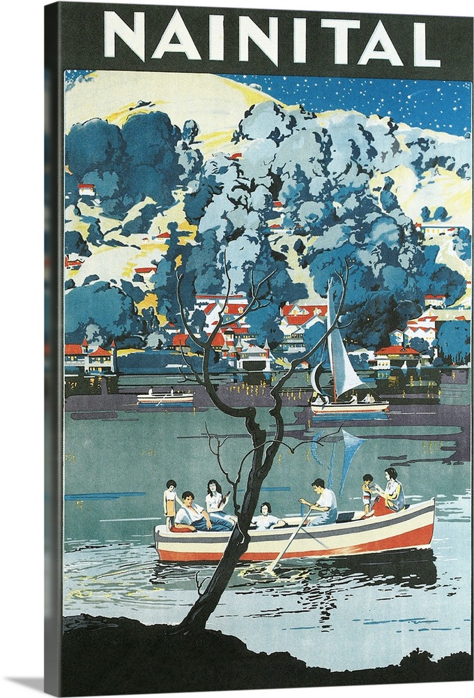 India Travel Poster, Nainital