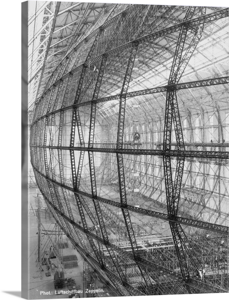 Germany: The infrastructure of a new Zeppelin under construction, Germany.