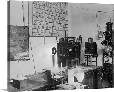Interior Of Madame Curie's Laboratory