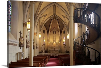 Interior view of Loretto Chapel