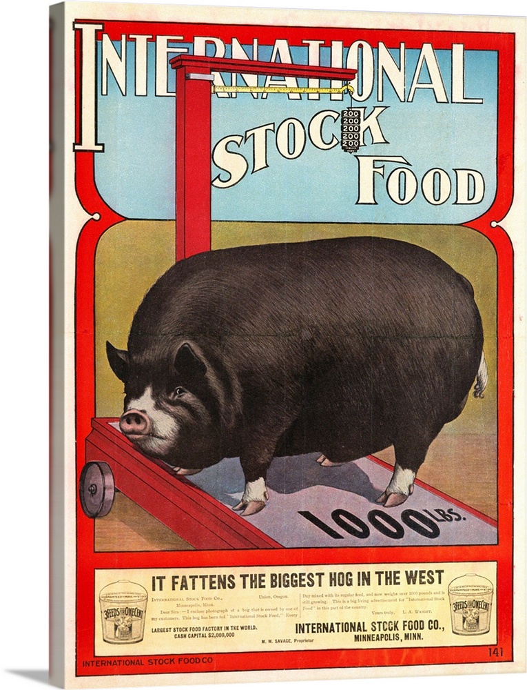 International Stock Food Advertising Poster
