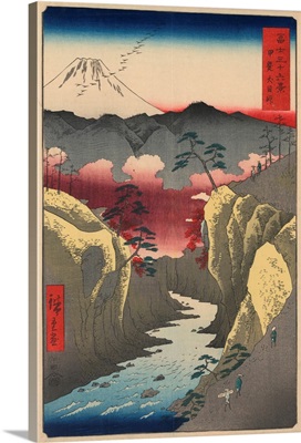 Inume Pass In Kai Province By Ando Hiroshige