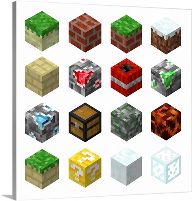 Isometric Pixel Game Blocks II