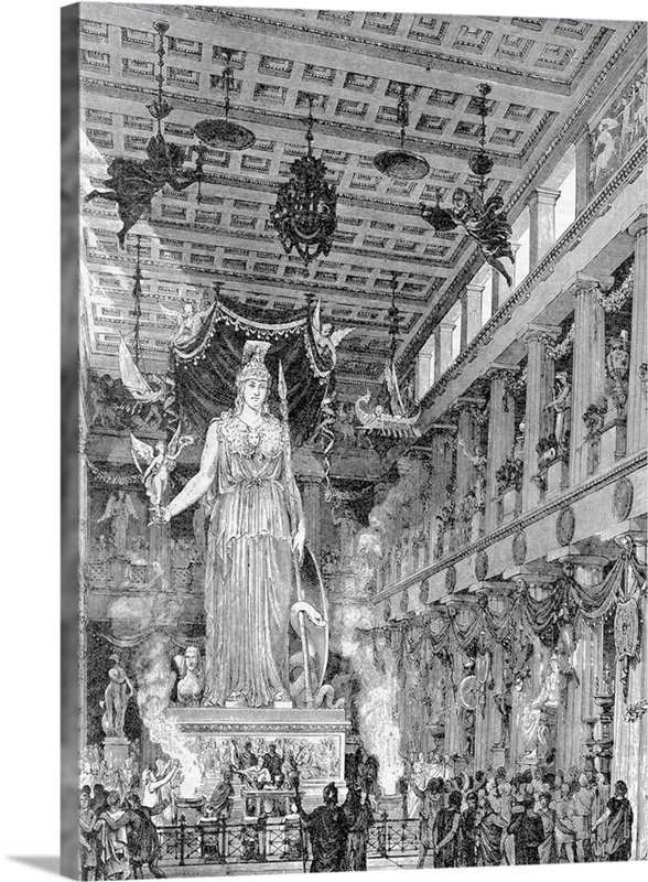 Ivory Statue Of Athena, Parthenon, Athens Great Big Canvas