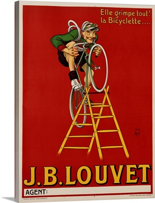 J.B. Louvet Bicycles Poster By D'Apres Mich