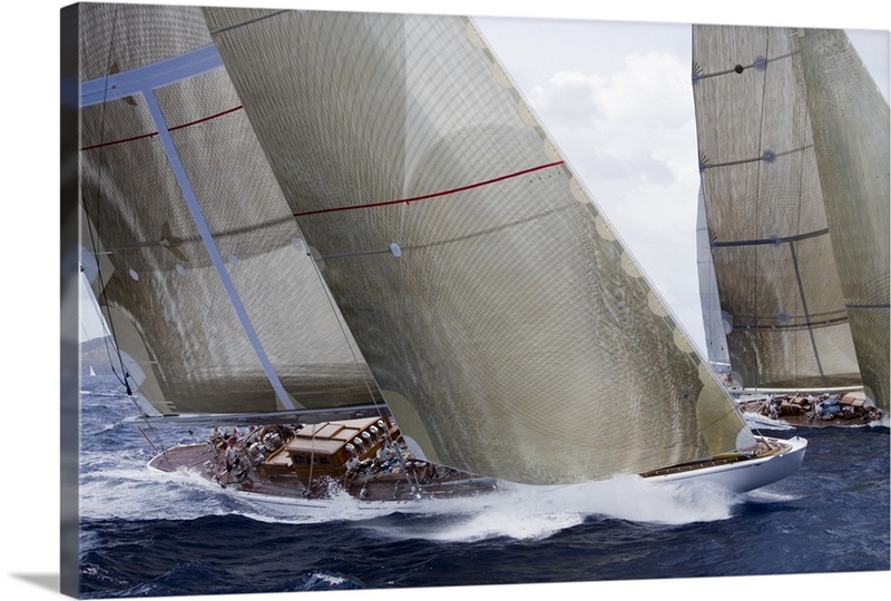 J-Class Cutter Ranger, Antigua Classic Yacht Regatta | Great Big Canvas