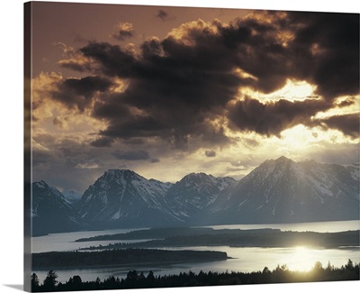 Jackson Lake and the Grand Tetons,  Wyoming, USA