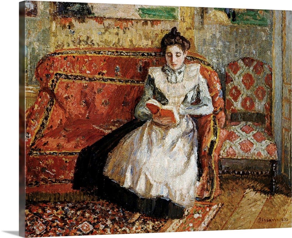 Jeanne Pissarro, Reading By Camille Pissarro